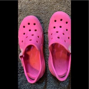 Hot Pink Crocs, Kids’ size 1-2